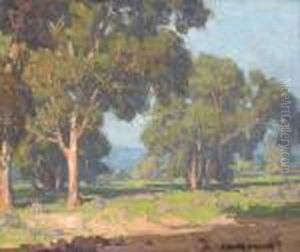 A Grove Of Trees In The Valley by Edgar Alwin Payne
