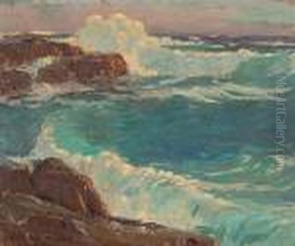 Rough Seas Along A Rocky Coast - view 1
