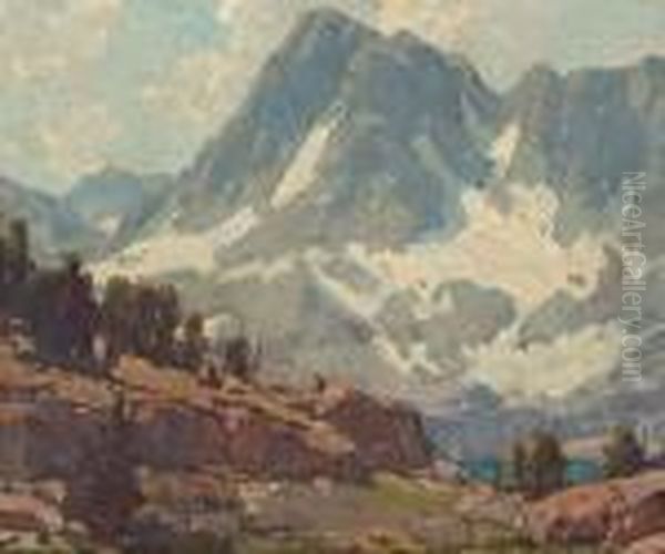 Sierra Glaciers And Lake - view 1