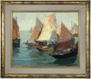 French Fishing Boats by Edgar Alwin Payne