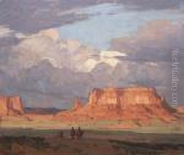 Red Mesa, Monument Valley, Utah by Edgar Alwin Payne