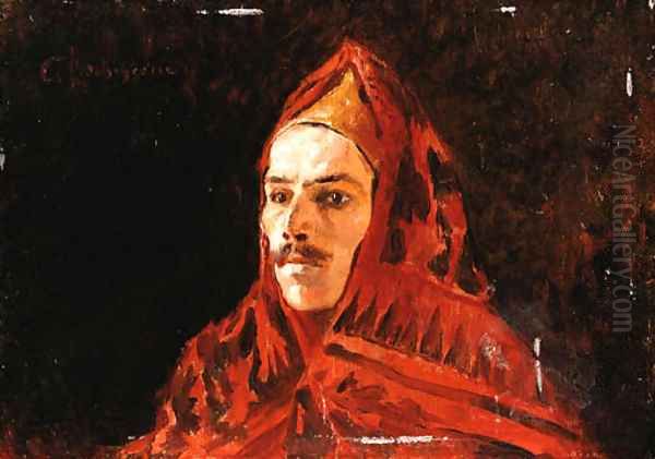 Gentleman in a red cloak - view 1
