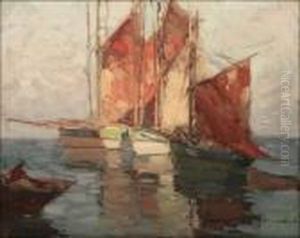 Brittany Boats by Edgar Alwin Payne