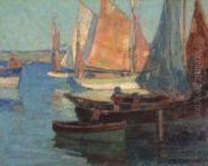 Breton Fishing Boats by Edgar Alwin Payne