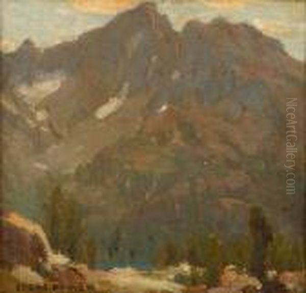 High Sierras Landscape S L/l: Edgar Payne O/b 12x12 - view 1