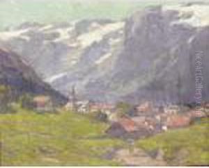Landscape In Switzerland by Edgar Alwin Payne