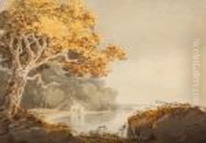 Cottage By An Inlet by William Payne