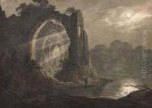 Ruined Abbey By Moonlight