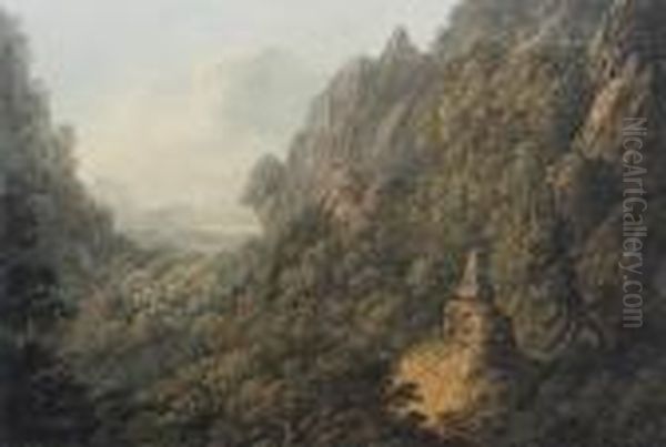 Monument In A Wooded Mountain Landscape - view 1