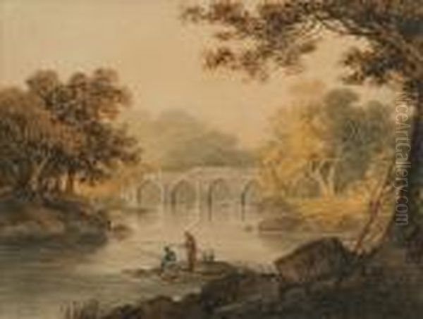Bridge Withfisherman In The Foreground - view 1