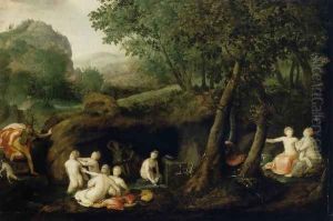 Diana Turns Actaeon into a Stag 1582 by Bernaert de Ryckere