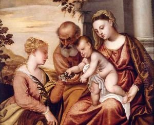 Holy Family With St. Catherine by Polidoro De Renzi