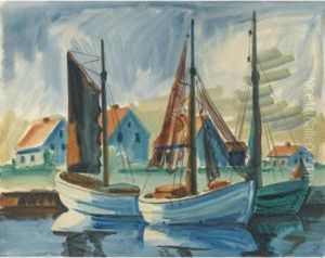 Segelschiffe Im Hafen (sailboats In The Harbour)