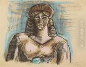 Ancient Figure by Hermann Max Pechstein