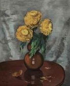 Chrysanthemen by Hermann Max Pechstein