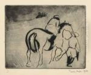 "jockei" by Hermann Max Pechstein