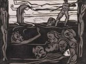 Am Ende. by Hermann Max Pechstein