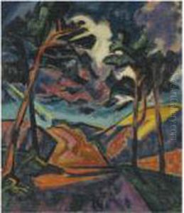 Blitz In Den Dunen by Hermann Max Pechstein