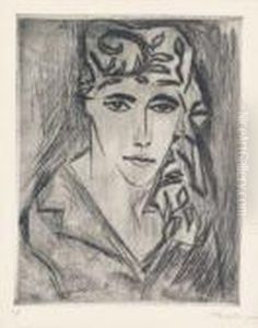 Bildnis by Hermann Max Pechstein