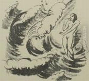 Das Bad In Den Wellen by Hermann Max Pechstein
