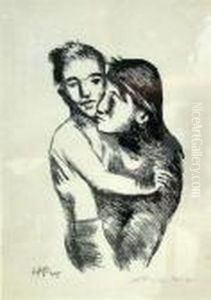 Mutter Und Sohn by Hermann Max Pechstein