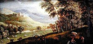 Landscape with Castle and Shepherds, 1624