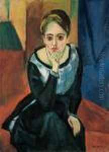 Sitzende Frau by Hermann Max Pechstein