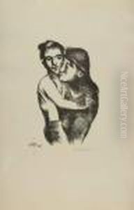 Mutter Und Sohn. by Hermann Max Pechstein