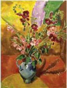 Gladiolen (gladioli) by Hermann Max Pechstein