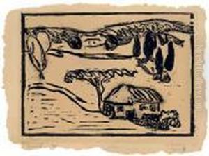 Italienische Landschaft by Hermann Max Pechstein