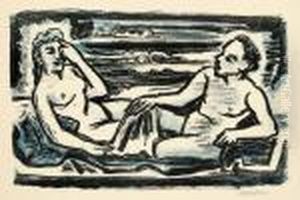 Auf Dem Lager by Hermann Max Pechstein