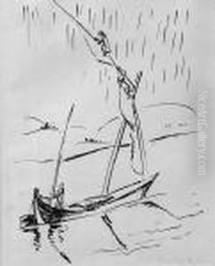 Sudsee, Reisebilder 30 by Hermann Max Pechstein