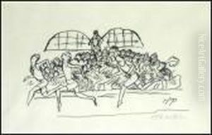 Der Laufwettbewerb by Hermann Max Pechstein