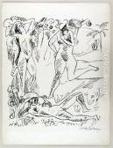 Komposition by Hermann Max Pechstein