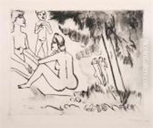 Grauer Tag by Hermann Max Pechstein