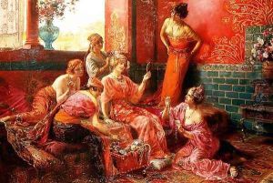 The Daughters of the Harem, 1921 by Georges Antoine Rochegrosse