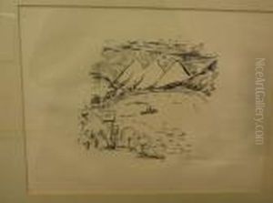Reisebilder 2 (luganer See) by Hermann Max Pechstein