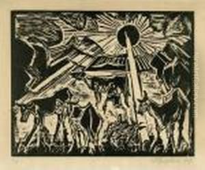 Iii Der Abend by Hermann Max Pechstein