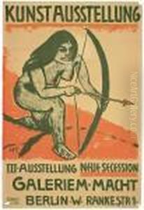 "plakat: Kunstausstellung. Iii. Ausstellung Neue Secession 1911" by Hermann Max Pechstein