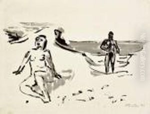 Am Strand by Hermann Max Pechstein