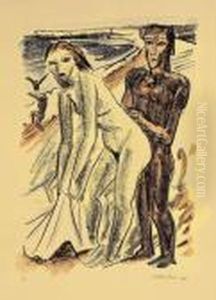 "nach Dem Bade" by Hermann Max Pechstein