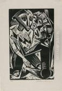 Weib Vom Mann Begehrt. 1919 by Hermann Max Pechstein