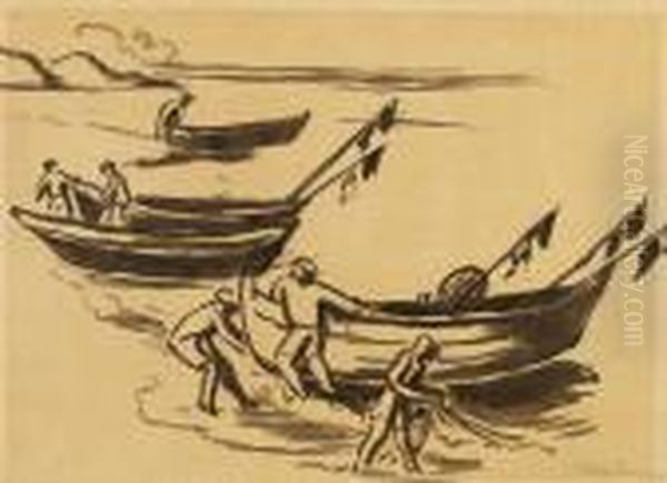 Fischerboote Am Strand - view 1