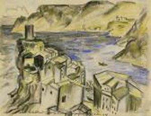 Blick Auf Vernazza by Hermann Max Pechstein