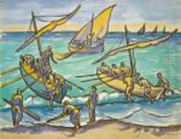 Ausziehende Boote - view 1