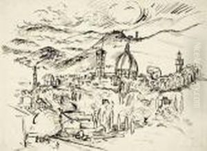 Blick Auf Florenz by Hermann Max Pechstein