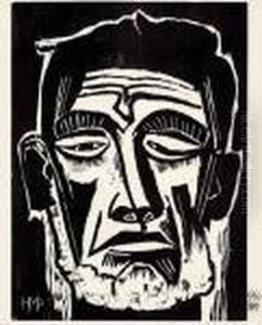 "kopf Eines Seemannes (fischerkopf)" by Hermann Max Pechstein
