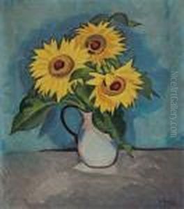 "sonnenblumen" by Hermann Max Pechstein
