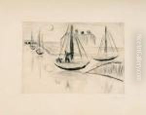 Mondschein. by Hermann Max Pechstein