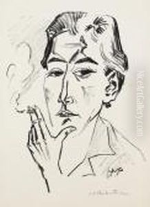 Rauchende by Hermann Max Pechstein